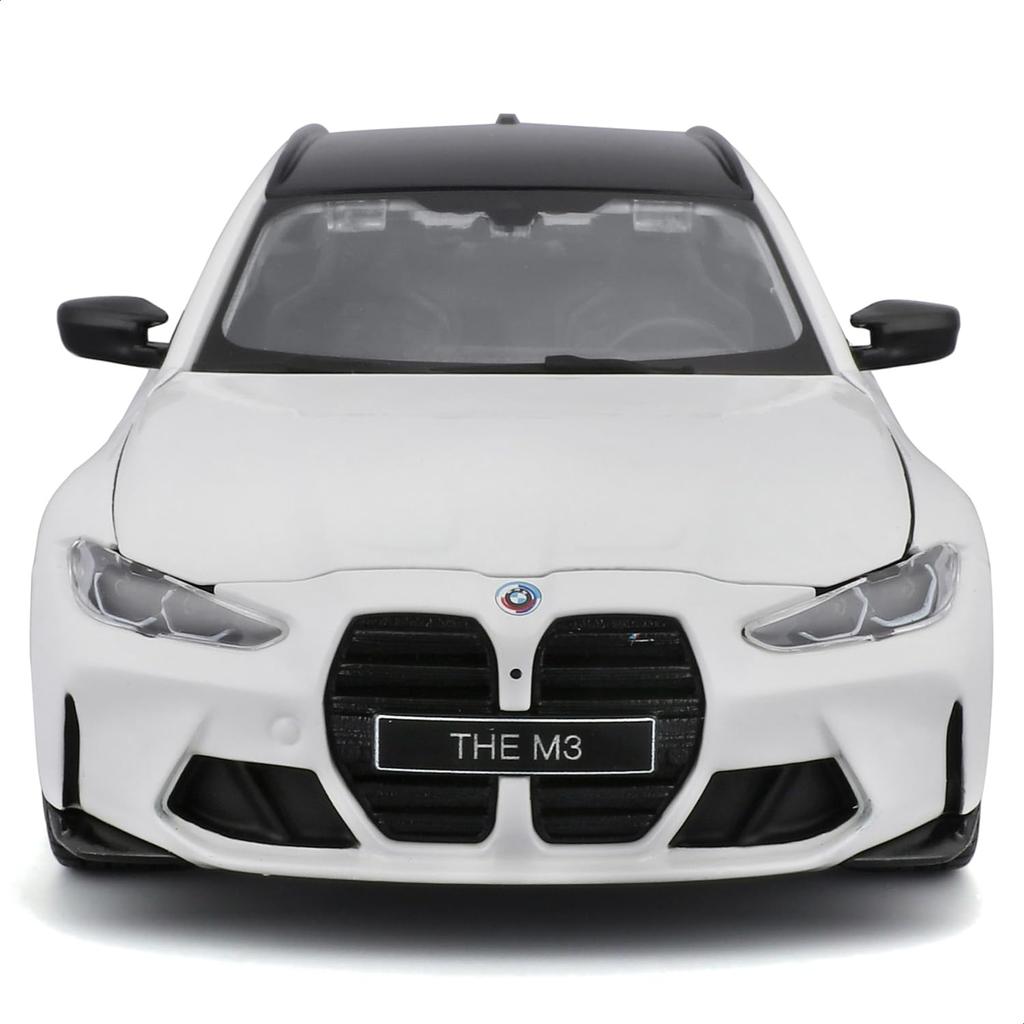 Bburago 1/24 BMW M3 Touring 2023 White / Diecast Miniature Car, Finished Model 18-21112 WT
