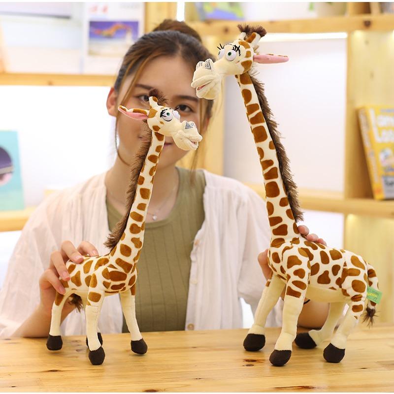 Madagascar Deer Doll Simulation Giraffe Plush Toy Large Doll Rag Doll Gifts for Children