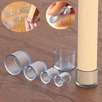 4Pcs/Set PVC Chair Leg Caps Silent and Wear Resistant Floor Protectors New Furniture Feet