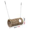 Grass Hammock Play Tunnel Hanging Bed House For Pet Rat Hamster Pet Bird Nest House Bed Parrot Seagrass Rattan Houses
