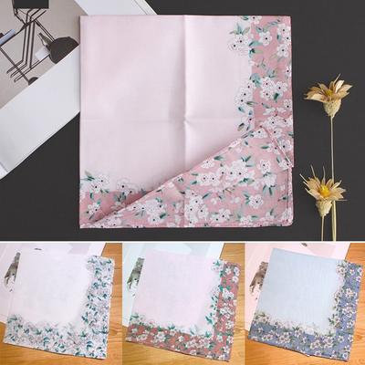 Pure Cotton Wipe Sweat Bandana Eco-friendly Printed Cloth Towel Elegant Square Handkerchief