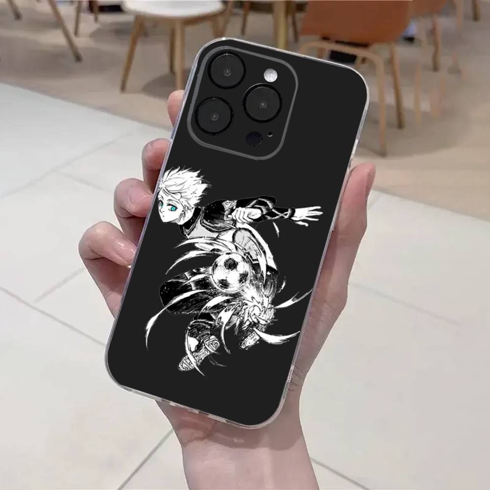 

Anime B-Blue L-Lock Phone Case For iPhone 16,15,14,13,12,11 Plus,Pro,Max,XR,XS,X,7,8 Plus,SE,Mini Transparent Soft Cover iPhone11PROMAX