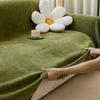Sofa Towel Living Room Sofa Cover Solid Non Slip Washable Breathable Tassel Edge Cushion Home Decoration