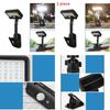 Solar Powered Led Clamp Light For Outdoor Garden Patio Lawn With Motion Sensor