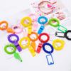 5pcs Plastic Referee Sport Whistle With Rope Rugby Party Whistle  Training School Soccer Tools