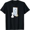 Chess Pawn King Mirror Reflection Funny Motivational Meme T-Shirt