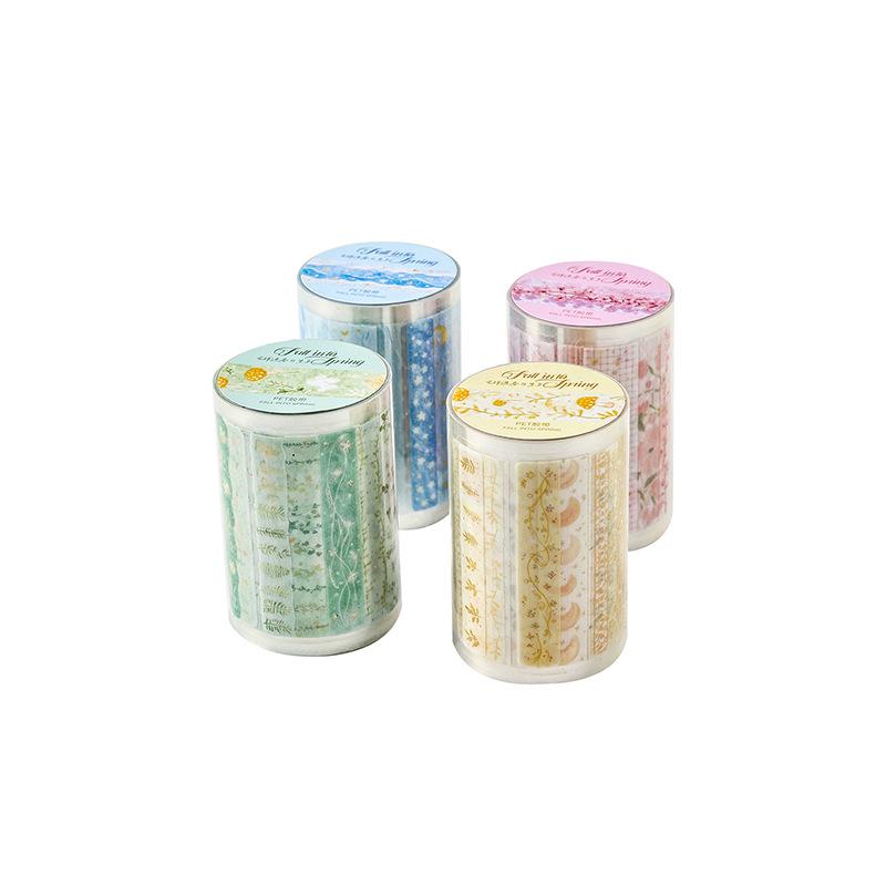 Tomato Sauce Girl Spring Series Die-cut PET Tape for Journal Decoration - 4 Styles