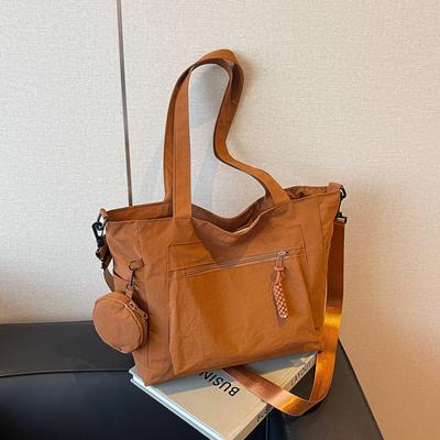 Large Capacity Casual Simple Hand Cloth Bag Versatile Crossbody Women's Bag Lightweight Commuting One-shoulder Tote Bag