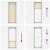 Cream Pleated Blind 80X200 Cm Fabric Width 79.4 Cm