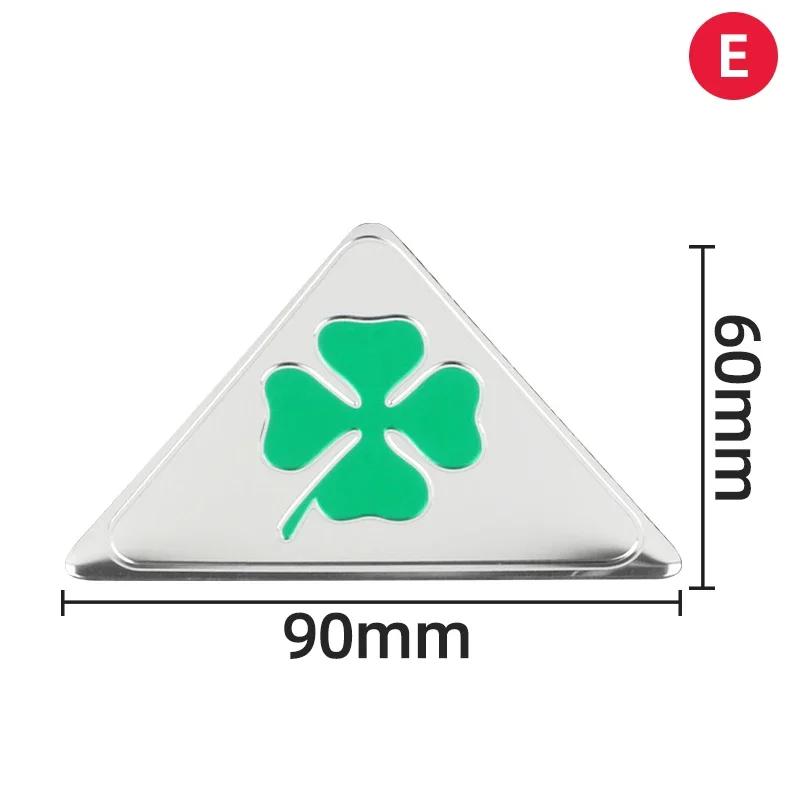 Green Four-leaf Clover Logo Decal for Alfa Romeo 147 156 166 159 Mito Giulietta Giulia Spider Car Side Fender Body Badge Sticker