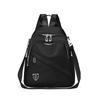Women's Casual Black Backpack - New Style, Large Capacity, Double Shoulder School Bag