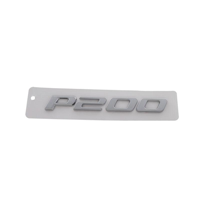 

3D Premium P200 P 200 for car Fender trunk Rear Bonnet Decal Emblem Badge Sticker chrome