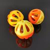 HEVIRGO 10Pcs Pet Cat Kitten Hollow Plastic Ball Bell Interactive Exercise Funny Toy Multi-color PP