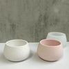 Round Gypsum Flower Pot Mold DIY Concrete Cement Candle Jar Silicone Molds Epoxy Resin Storage Box Handicraft Mould Home Decor