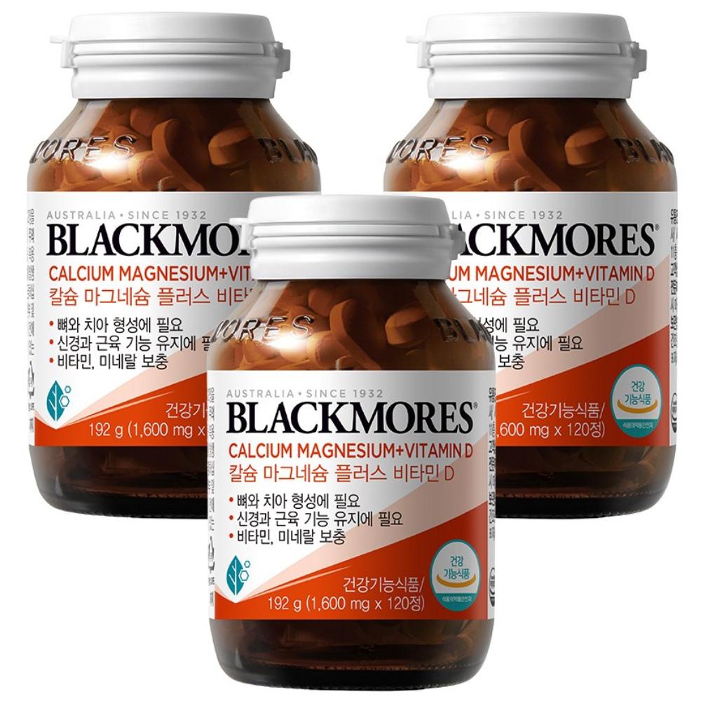 Blackmores Calcium Magnesium Plus Vitamin D 120 Tablets 3 Pcs