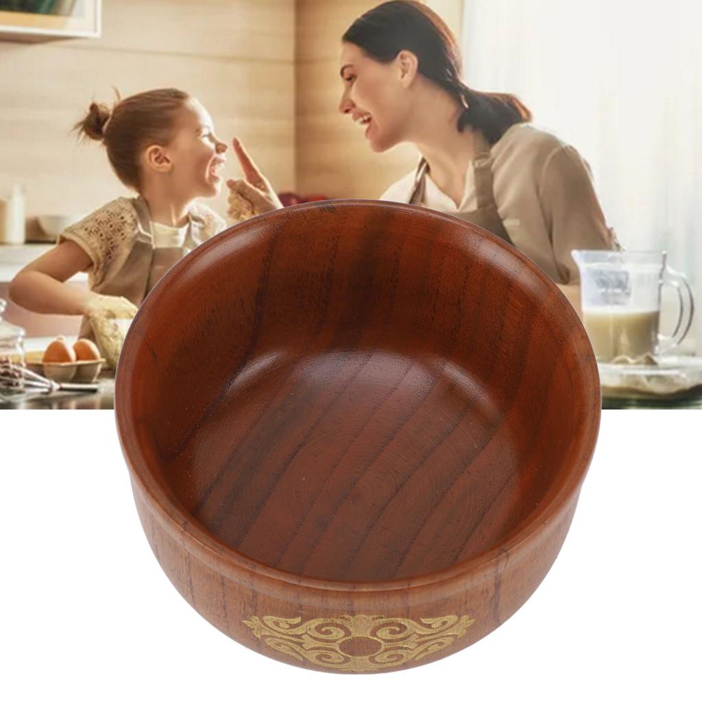 Bol lemn Jujuba acru   Anti-opărire   Bol de orez pentru mâncare ceai cu lapte supă