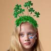 Christmas Party Headband Tinsel Three Leaves Hair Hoop for Adult Teens New Year