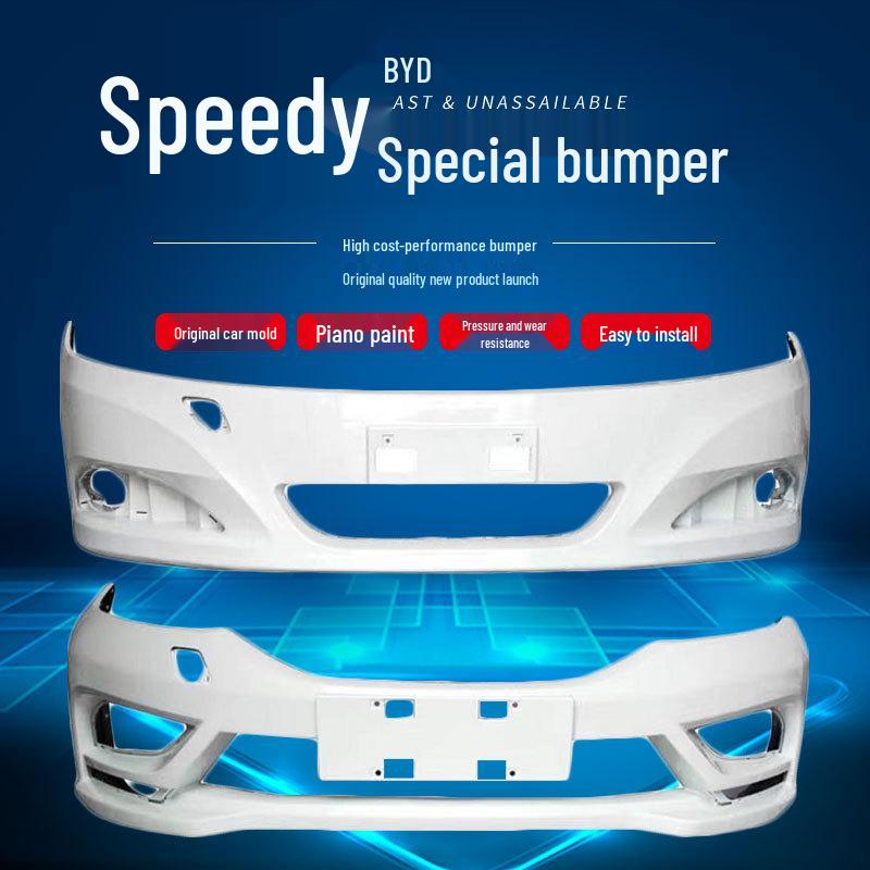 Compatible with 12-16 BYD Surui Front/Rear Bumpers with Painted Front Bar