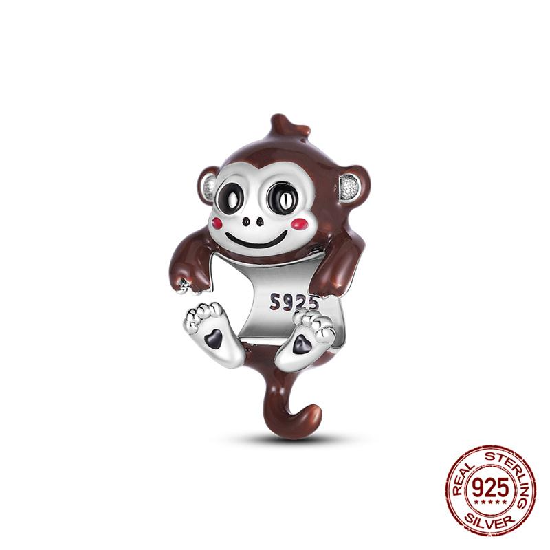 Originale Eulenperlen, 100 % Kupfer, Glückskatzen-Elefanten-Anhänger, passend für Originalarmbänder, DIY-Schmuckherstellung, Geschenk für Frauen