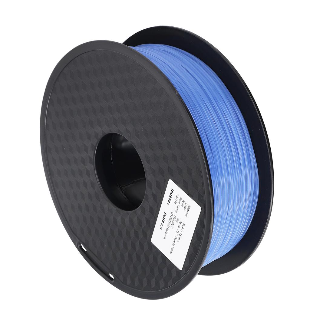3D Printing Consumable 1.75mm PLA Filament Blue to White Color Changing Consumable Filament