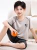 Boys' Cotton Pajama Set - Short Sleeve & Breathable Summer Homewear