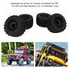 4pcs RC Monster Truck Tires Black Rubber Plastic 12mm Hex RC Accessories for Redcat for HPI for HSP for 1/10