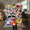 1 Stück Dragon Ball Super Aufdruck Flanelldecke, Hohe Qualität für alle Jahreszeiten, Heimdekoration, Wärme und Komfort, Perfekt für Weihnachtsgeschenke