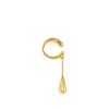 2025 Trendy C-shaped Metal Teardrop Tassel Ear Cuff Clip Earrings for Women Girls Fake Cartilage Non-Piercing Zircon Gifts