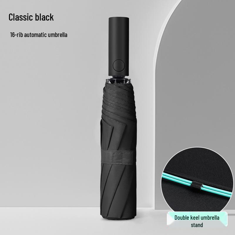 72-Rib Automatic Folding Umbrella for All Weather - Sunshade and Sunscreen for Men, Women, and Students