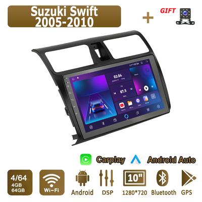 Android Carplay Car Radio For Suzuki Swift 2005-2010 Multimedia Player Head Unit Stereo GPS Navigation BT WIFI 4+64GB