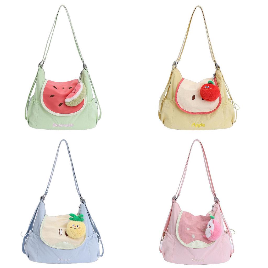 Fashion Lunlun Moon Shape Canvas Crossbody Bag For Casual Travel Women