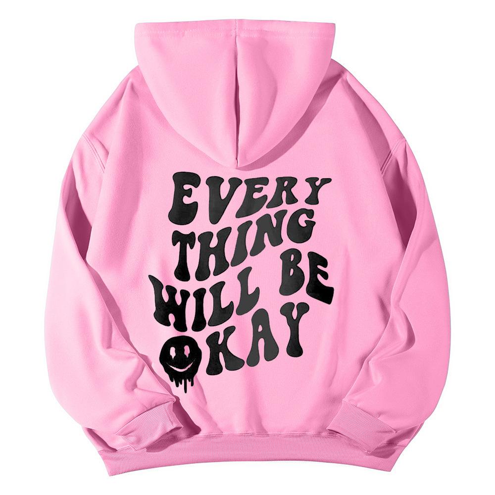 SOLY HUX Women's Sweatshirt Pattern Hoodie Casual Long Sleeve Loose Pullover with Kangaroo Pocket