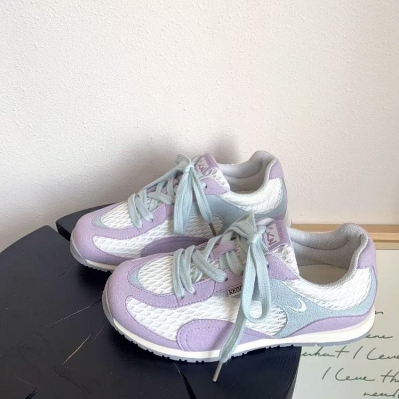 Dünnsohlige Damen Sommer neue Retro Fischernetz Damen Mesh atmungsaktive Sport- und Freizeitschuhe