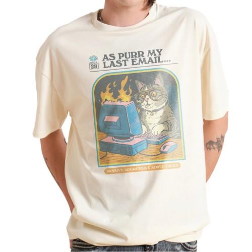 Steven Rhodes Unisex Adult As Purr My Last Email T-Shirt