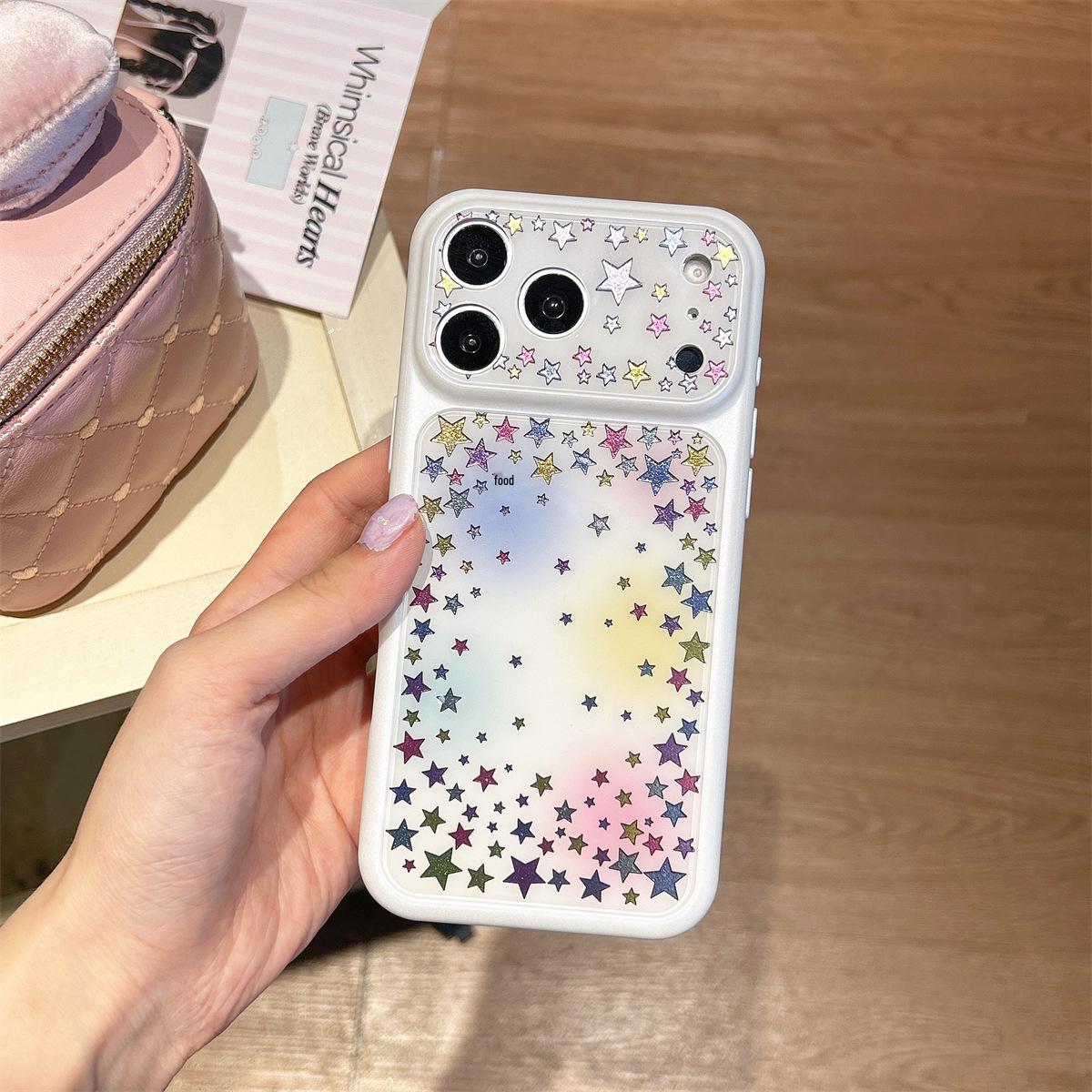 Star Gradient Drop-proof Phone Case for iPhone 15 Compatible with Apple 17/16 PROMAX iPhone 16