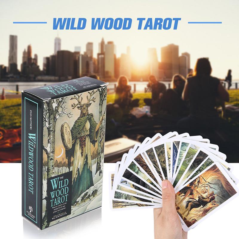 Set Cards Wild Wood Tarot Cards Beginner Deck Vintage Fortune Telling