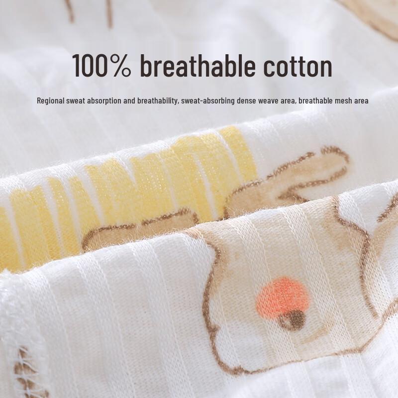 Youqi Baby Summer Pure Cotton Short-Sleeve Romper