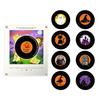 Magnete per Giradischi con Luce Notturna, Magnete per Frigorifero in Vinile, 9 Dischi Programmabili, Memoria da 128MB, Nessuna Musica, Luce LED Personalizzabile, Personalizzazione Magnetica NFC