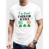 European Sizes Patrick'S Day Ireland-Themed Men'S T-Shirt | Casual Short Sleeve, Breathable, Geometric Print, Round Neck - Machine Washable Summer Top