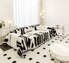 Black White Sofa Cushion Cover Sofa Cover Chenille Universal Sofa Towel Couch Cover Pet Mat Living Room Sofa Dust Proof