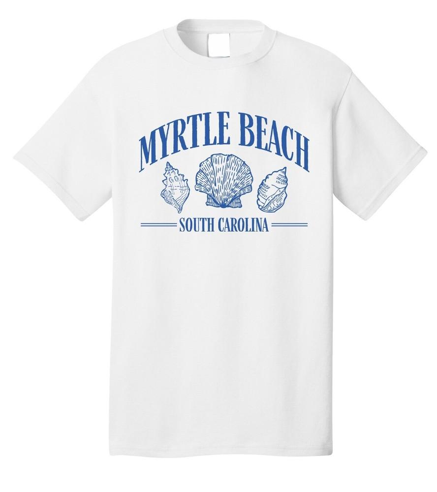 Myrtle Beach South Carolina Seashells T-shirt Short Sleeve Tee Vacation Souvenir Unisex T-Shirt M