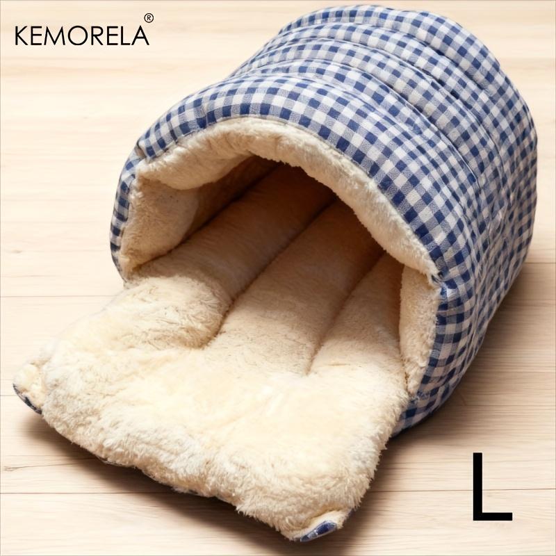  New Fuzzy for cat Sleeping Bag - All-Enclosed Removable Multi-Use for cat Bed Winter Warmth Washable For Cat Dog Rest
