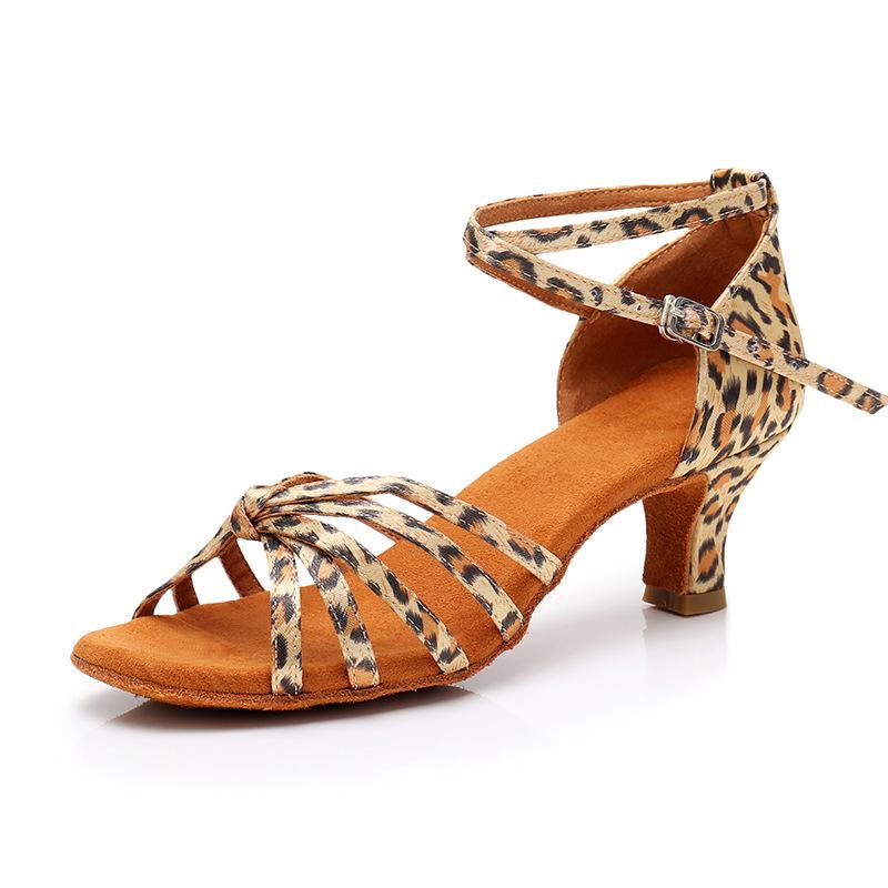 Women Shoes Women Ballroom Latin Dance Shoes Tango Soft Sole Modern Jazz Dancing Performance Shoes 5/7cm Women Practice Sandals