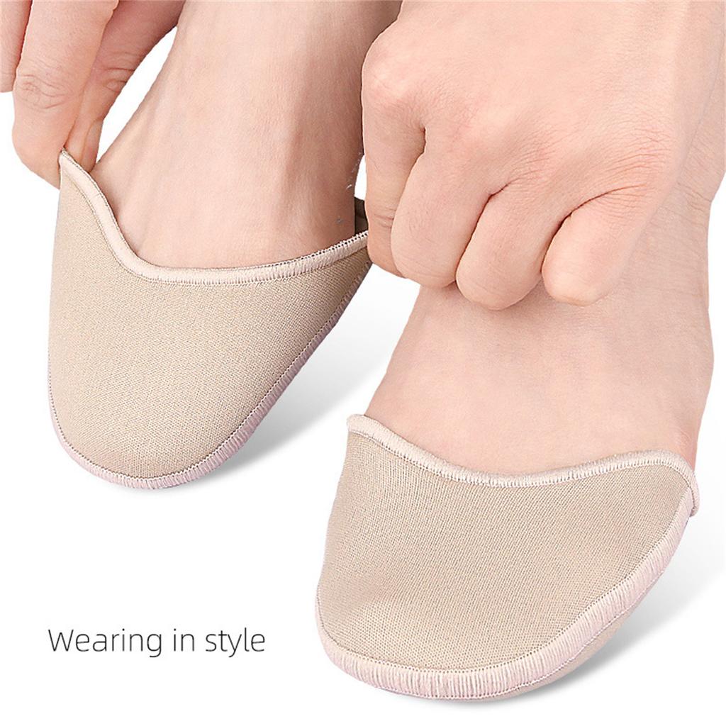 1 Pair Toe Pads Ballet Dance Pointe Toe Pouch Pads Knitted Fabric