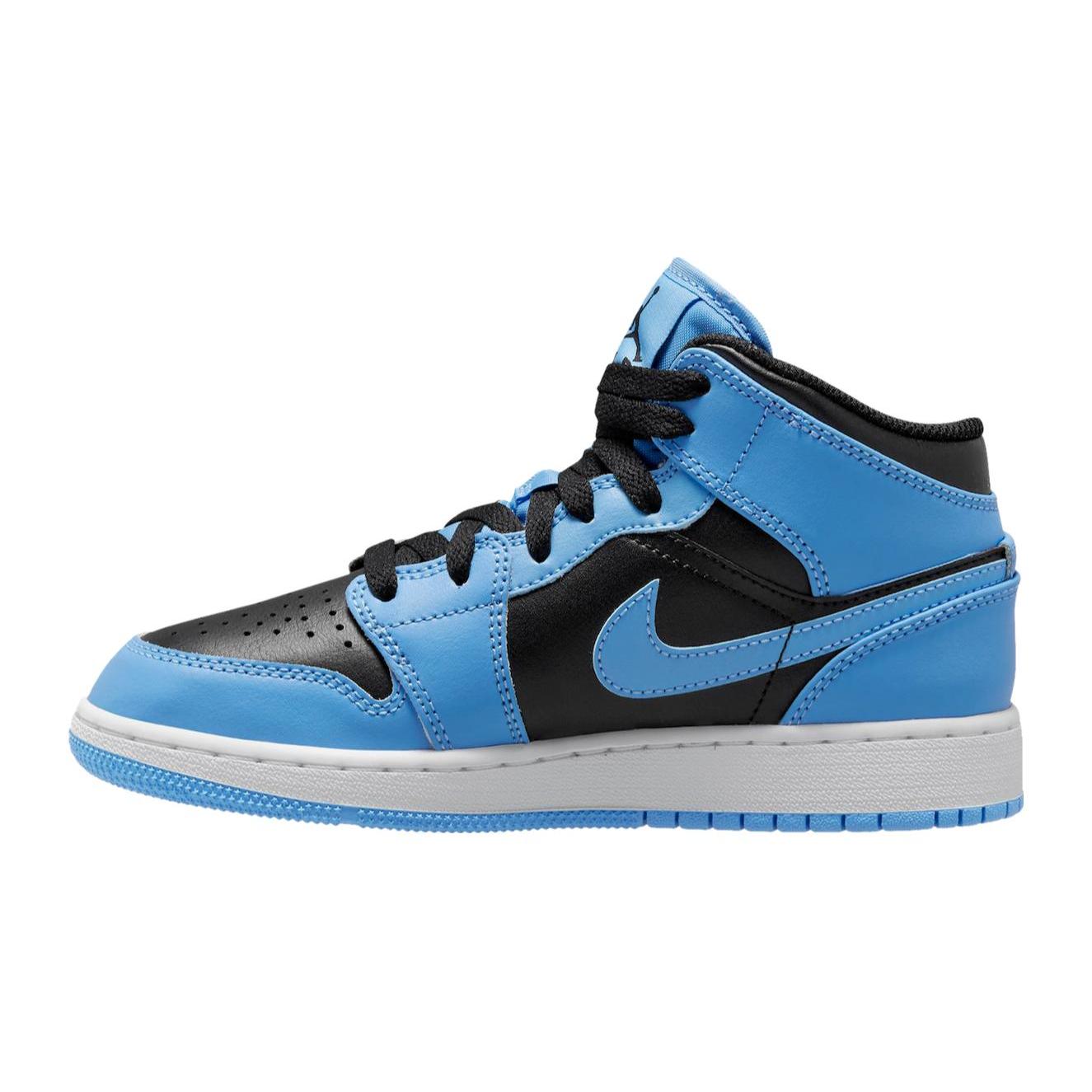 Jordan 1 Mid University Blue Black GS DQ8423-401 36.5
