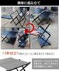 CHENGMAY Camping Table, Camping Rack, 2-Way Folding, Outdoor Tabletop Storage Rack, Camping Low Table/Mini Table, 3-Tier, Easy Assembly, Aluminum Allo