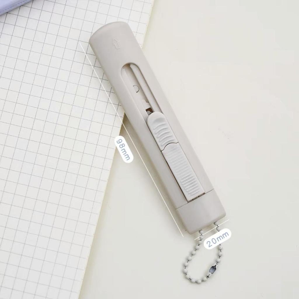 1pcs Morandi Color Utility Knife Portable Size Ceramic Blade Safe Cutter Wrapping Tools Office School Household