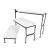 3 Tier Dessert Stand Fruit Display Tray Metal Frame Dishwasher Safe Easy Assembly and Disassembly Self Serve Pastry