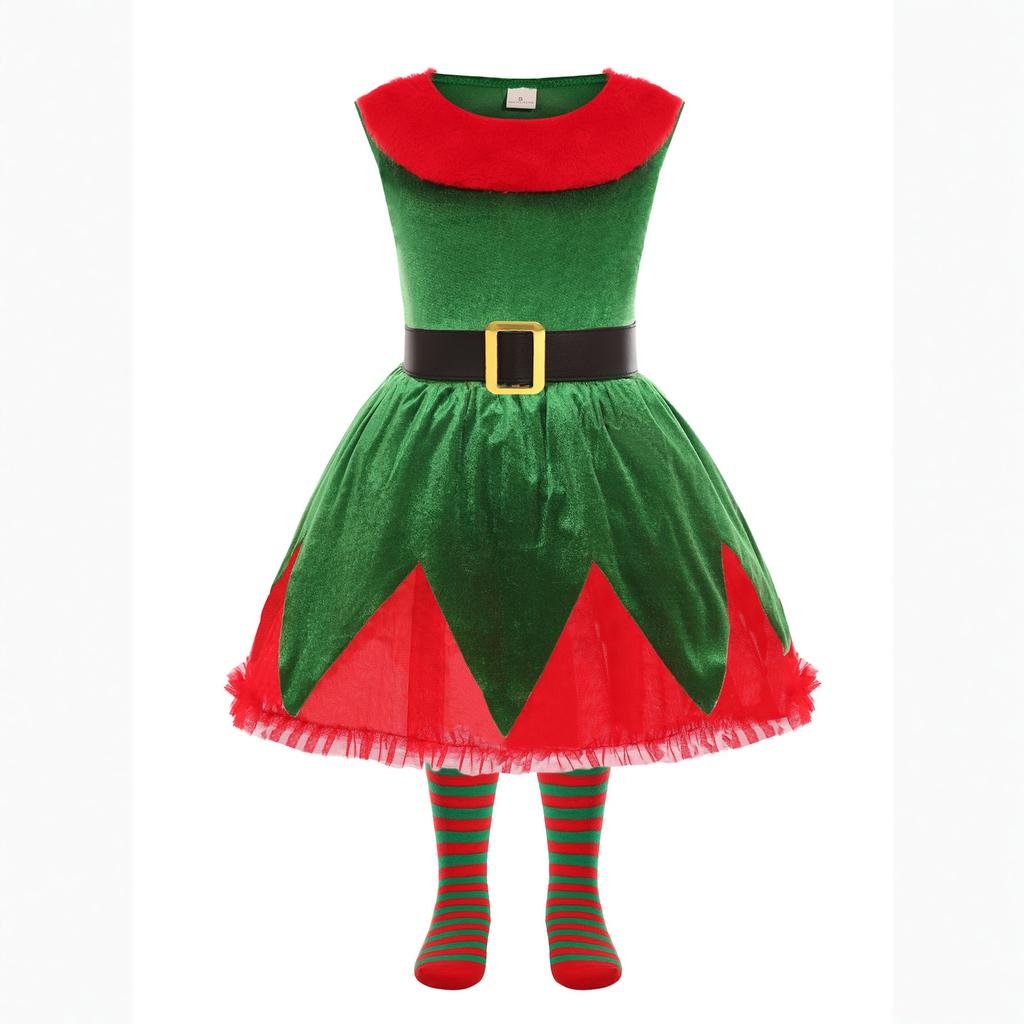 Children's Christmas Costumes, Holiday Party Christmas-themed Performance Cosplay Costumes