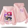 2025 Hot Funny Zip Up Sweatshirts Kpop Demon Hunters Hoodie Children Clothes Kid Girl Boy Sweatshirt Zipper Hoody Casual Top